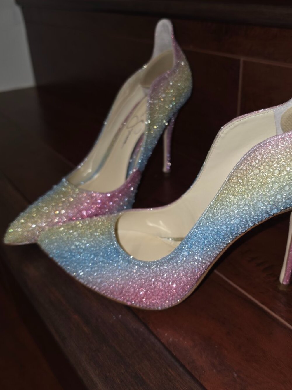 Jessica Simpson Wayva Rainbow Heels - Picture 2 of 5